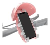 Genérico Bike Phone Holder, Motorcycle Phone Mount, ABS, Sponge Handlebar Navigation Bracket For ATV Bicycle and Scooter, Secure Mobile Cradle For Travel and Vacation, 360° Adjustable Clamp