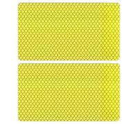 Genérico Bike Reflector Stickers, Compatible Night Lighting Stickers, Waterproof Flexible Reflective Safety Decals for Motorcycle, Truck, Trailer, Helmet, Mailbox, Scooter, Car