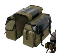 Genérico Bike Saddle Bag | Waterproof Canvas Organizer - Motorcycle Side Bag | for Motorbike Bicycle Biking Touring Commuting Travel Road Trip Urban Riding