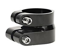 Genérico Bike Seat Clamp - Quick Release Lever for Saddle Adjustment | Aluminum Alloy Double Layer Ring with Anti Slip Inner Secure Locking, Seatpost Collar Clip for Road Mountain Bicycle Frames