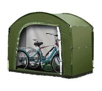 Genérico Bike Storage Tent, Shelter with Zipper Feature, Weatherproof Haven, Durable Outdoor Storage Tent, Garden Accessory with Sl uild, Camping Gear Guard for Bike and Tools