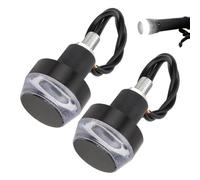 Genérico Bike Turn Light - 2.09 Inches PC Handlebar End Indicator | bike lights, scooter indicator, handlebar turn signal, cycling safety lights, street commuting trail riding racing use