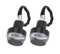 Genérico Bike Turn Light - 2.09 Inches PC Handlebar End Indicator | bike lights, scooter indicator, handlebar turn signal, cycling safety lights, street commuting trail riding racing use