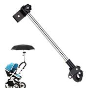 Genérico Bike Umbrella Attachment Mount, Adjustable Wheelchair Umbrella Stand, 0.75-1.57 Inches, No Drilling Bracket Holder, Sunshade Solution, Weatherproof Design for Riding Outdoor Mobility