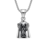 Generico - Biker Charm | Angel Wing Punk Bell | Timbre del llavero de sonido nítido protector | Timbre de motorista | Buen regalo para hombres Amigos Mujeres