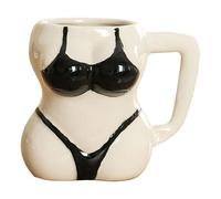 Genérico Bikini Coffee Cup - Body Art Tea | Desk Decor Drinking Cups, Funny Female Design, Sexy Mugs for Men Women
