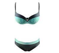 Genérico Bikini Mujer Braga Bikini Alta Reductora Womens High Waisted Sets Two Piece Swimsuits Full Coverage Bathing Suits Traje De BañO Mujer con Relleno Push-Up (Sky Blue, M)