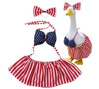 Genérico Bikini Porch Goose Outfits With Sunglasses | Funny 4th Of July Bikini With Bow | B́ikini Porch Goose Outfits | For Garden Parties Pool Parties Festivals Events, Courtyard Balcony Lawn Patio