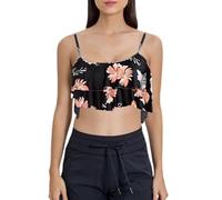 Genérico Bikini Sexy Bikinis Mujer 2026 BrasileñA Ruffled Bikini Top Swim Top Falbala Swimsuit For Women Bathing Suit BañAdor Push-Up con Relleno Bikinis Sin Tirantes (Orange, S)