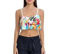 Genérico Bikini Sexy Bikinis Mujer 2026 BrasileñA Ruffled Bikini Top Swim Top Falbala Swimsuit For Women Bathing Suit BañAdor Push-Up con Relleno Bikinis Sin Tirantes (Purple, XXL)