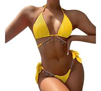 Genérico Bikini Tanga Mujer - Fashion Two Piece Split Traje de Baño Tankinis Set Verano Mujer Elegante Bañador Separado Conjunto Playa