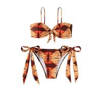 Genérico Bikinis Push-Up Mujer BañAdor Push-Up con Relleno Women's Two Piece Bikini Sets Bikini Bathing Suit Adjustable 2 Piece Swimsuit Sin Relleno Reductor Pecho Mujer (Yellow, M)