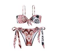 Genérico Bikinis Push-Up Mujer BañAdor Push-Up con Relleno Women's Two Piece Bikini Sets Bikini Bathing Suit Adjustable 2 Piece Swimsuit Sin Relleno Reductor Pecho Mujer (Black, XL)