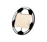 Genérico Bilderrahmen- Fußball Foto | Bilderrahmen Aus Holz Rund 20cm Dekorativer Aussteller Für Büro Zuhause Wohnzimmer Schreibtisch Wand Fans Spieler Frauen Männer Geschenk Geburtstag Party