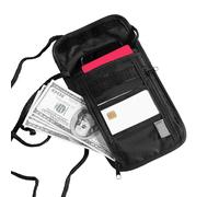 Genérico Billetero De Cuello para Viaje, Bolso De Cuello Portátil, Monedero Antirrobo para Tarjetas Bancarias Teléfono Móvil, Portadocumentos Y Bolsa Organizadora