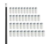 Generico Billiard Cue Tips - Replacement Cue Tips | 40pcs PU Leather Repair Tool | Billiard Stick Head Protective Cover for Billiards Enthusiasts, Novices And Professions