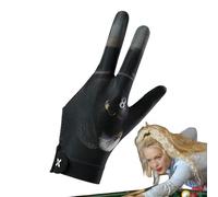 Genérico Billiard Pool Gloves | 3 Finger Pool Mittens | Elastic Adjustable Billiard Cue Sport For Cyclists Golfers Athletes Women Youth Teens Dad Mom