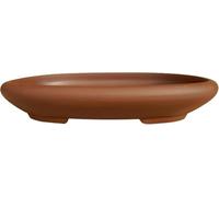 Genérico BIOMATA Maceta Bonsai Ceramica para Kifu 22,8x17,3x4,2 cm | Tiesto Ovalado | Maceta para Bonsai Resistente a Cualquier Clima | Tiesto Ceramica con Drenaje (Gres sin Esmalte)