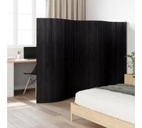 Genérico Biombo Divisor de bambú Negro 165x400 cm,Mobiliario,Divisores de ambientes,Negro,10.65 KG,376997