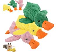 Genérico Biovet MD Duck Toy, Biovetmd Calming Duck, Cute No Stuffing Quacking Ducks for Indoor, Suitable for Dogs, Chew-Resistant, Machine Washable (Pink+Yellow+Green,Large)