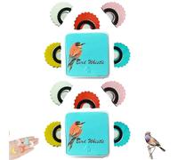 Genérico Bird Attracting Chirping Toy, 5PCS Colors Wacky Whistle, Bird Caller Tongue, Oral Stunts Tricks Gag Tweeting Noisemaker Toy, Original Magic Birds Whistle (2PCS)