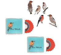 Genérico Bird Attracting Chirping Toy, Warbling Bird Call Whistle, Bird Attracting Chirping Whistle, 5pcs Colors Bird Whistle, Oral Stunts Tricks Gag Tweeting Noisemaker Toys (Red)