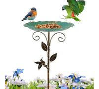 Genérico Bird Bath - 77x25.5cm Hummingbird Glass Bird Bathing Basin Stand | Height Decorative Water Feeder | Tall Birds Bath with Stake | For Outdoor Garden Backyard Lawn Terrace Park Landscape