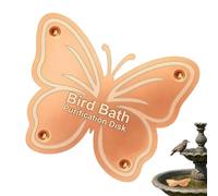 Genérico Bird Bath Disc, Portable Cleaning Plate, 3.937 Inch Copper Disk with Safe Build, Sturdy All Season Accessory Copper, Modern Garden Tool with Style, Outdoor Decor for Patio and Balcony