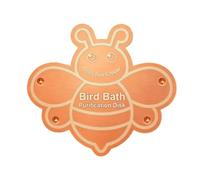 Genérico Bird Bath Disc, Portable Cleaning Plate, 3.937 Inch Copper Disk with Safe Build, Sturdy All Season Accessory Copper, Modern Garden Tool with Style, Outdoor Decor for Patio and Balcony