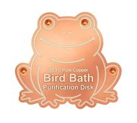 Genérico Bird Bath Disc, Portable Cleaning Plate, 3.937 Inch Copper Disk with Safe Build, Sturdy All Season Accessory Copper, Modern Garden Tool with Style, Outdoor Decor for Patio and Balcony