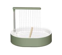 Generico Bird Bath for Cage - Automatic Flowing Bathtub for Bird | Auto Circulating Cockatiel Shower | Parrot Cage Shower with USB Rechargeable Pump, Detachable Bathtub Fór Small Medium Birds (31.