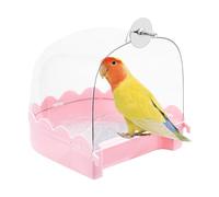 Genérico Bird Bath For Cage - Cockatiel Bird Bath House, Multifunction Cleaning Pet Supplies, Birds Cage Accessories Clear Bathtub For Birds, Like Lovebirds, Finches, Parakeets, Mannikin