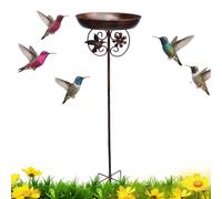 Genérico Bird Bath, Outdoor Birds Basin, 31.1x10x10in Ground Stake Design, Detachable Bowl Feature, Lawn Garden Ornament for Porch, Backyard, Patio, Outside, Yard, Nature Decor, Wildlife Attraction