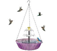 Genérico Bird Bath Solar Powered,Patio Decor,Bird Bath Water Fountain | for Patio Backyard Front Yard Balcony Deck Courtyard Park Gardeners Homeowners Animal Lovers Birders