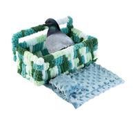 Genérico Bird Bed for Cage, Large Parrot Nest, Soft Cushion & Pillow Nest, Cozy Warm Bed for Napping, Relaxing, Resting, Ideal para Parrots and Small Birds, 10,63 x 6,3 x 5,12 in