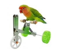Genérico Bird Bike - Parrot Intelligence Training Bicycle Toy, Educational Bike and Tabletop Stunt Prop | Small Bird Trainer for African Grey, Cockatoo, Conure, Cockatiel, Macaw, Monk Play Training
