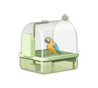 Genérico Bird Cage Bath, Cockatiel Bird Bath, Automatic Chew-Proof Bathtub Perch Stand, 2 Modes for Indoor Aviary, Breeding, Travel, or Show Use, Easy Install Pet Accessory for Feathered Friends