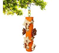Genérico Bird Cage Hanging Decor, Wooden Bird Toy, 1.6x10.4inches Natural Parrot Gnawing and Grinding Toys, Authentic Parrot Chewing Block, Pet Birds Toy for Details, Parakeet Cockatiel Conure Usage