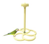 Genérico Bird Cage Perch - Rotating Cockatiel Perch and Enrichment Toy For Small To Medium Birds, Exercise & Play Accessory For Indoor Home, Boredom Relief