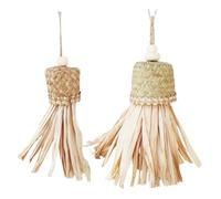 Genérico Bird Cage Toys - Palm Leaf Chew Accessory, Cage Gnawing Toy