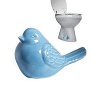 Genérico Bird Ceramic Toilet Bolt Covers - Cute Figurine Screw Caps, Porcelain Protector | Versatile Small Decoration, Indoor Statue Accent For Bathroom Fixtures and Home Decor