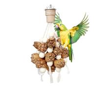 Genérico Bird Chew Toys, Parakeet Cockatiel Enrichment Set, Safe Teeth Grinding Parrot Toys Sturdy Design, Quality Natural Bird Chewing Stimulation Accessories, Birds Toy for Macaw Conure Aviary Use