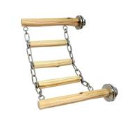 Genérico Bird Climbing Ladder - Safe Wood Chewable Bite-Resistant Pet Perch