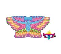 Genérico Bird Costume for Kids - Breathable Comfortable,Bird Wing Cape And Masque for Carnival - for Carnival Masquerade Dance Party Cosplay School Christmas Birthday Halloween
