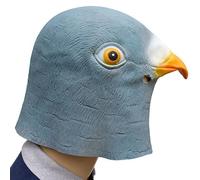 Genérico Bird Costume, Halloween Face Cover, 11.81x9.84in Funny Latex Headgear, Realistic Animal Design, Authentic Breathable Fit for Performance, Outdoor Festival, Carnival, Party