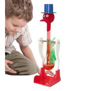 Genérico Bird Duck Desk Toy - Glass 7.09 Inches | Funny Non Stop Drinking Bird Desk Toy | Liquid Drinking Glass | STEM Experiment For Kids Children Desktop Decoration And Science Learning