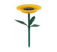 Generico Bird Feeders for Outdoors - 1.18 Inches Standing Bird Feeders for Outdoors,Self-Standing Sunflower Shape Garden Decor Stake for Wildlife Watching Yard Backyard Patio Deck Pond