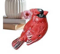 Genérico Bird Figurines - 9x5.5x7cm Sturdy Red Resin Art Decorations Statue - Space-Saving Design Bird Decor - Artistic Craftsmanship For Garden Outdoor Bathroom Kitchen Bedroom Office House