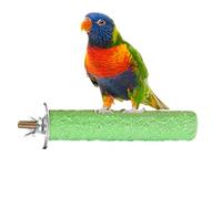 Genérico Bird Grinding Stick | Frosted Perch Stick For Parrot Claw Grinding | Claw Sharpening Cage Perch Toy For Cockatiels, Budgies, Medium Parrots, Lovebirds, and Parakeets