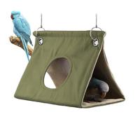 Genérico Bird Hammock - Canvas 18x14x14cm | Winter Warm Bird House Shed Hut Soft Plush Birds Hut Hideaway For Hamster Birds Macaw Budgies Eclectus Parakeet Cockatiels Cockatoo Lovebird